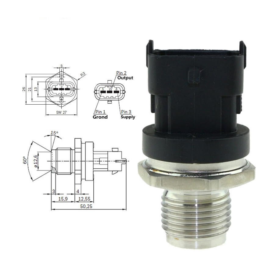 Capteur pression carburant, 0281006160